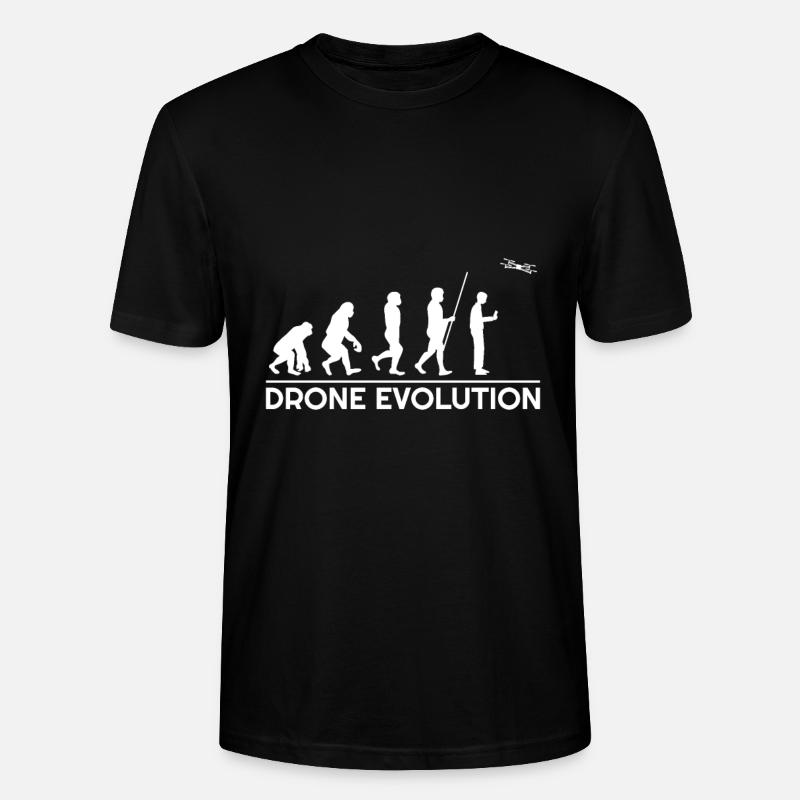 Drohne Evolution Drohnenpilot - Stanley/Stella Unisex Bio-T-Shirt CRAFTER - Schwarz