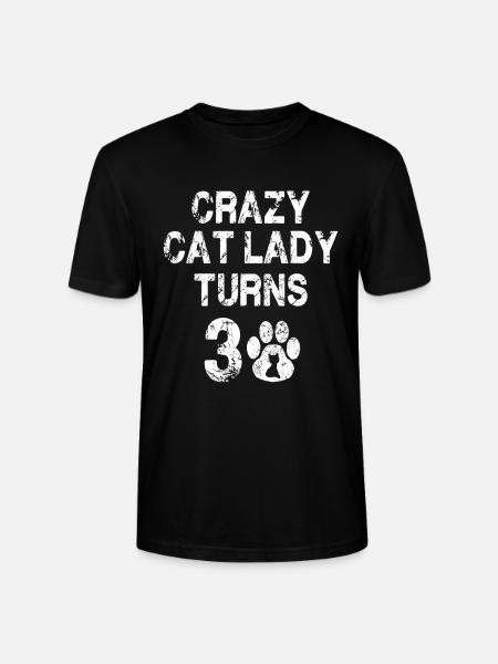Cat lady 30 - T-shirt bio CRAFTER Stanley Stella Unisexe - noir