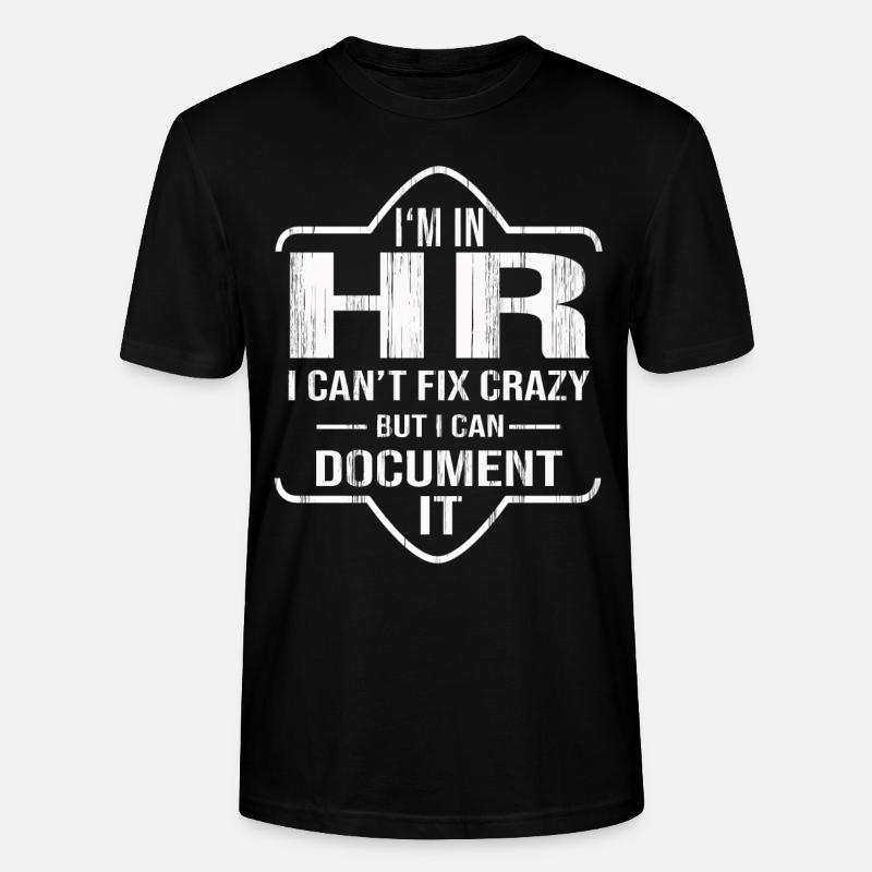 HR Manager Human Resources Personalabteilung - Stanley/Stella Unisex Bio-T-Shirt CRAFTER - Schwarz
