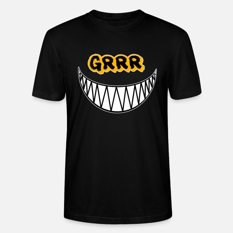 Grrr Cute but Psycho Chat - T-shirt bio CRAFTER Stanley Stella Unisexe - noir