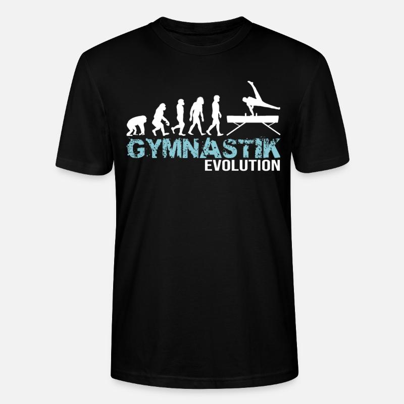Parallel bars gymnastics evolution - Stanley/Stella CRAFTER Unisex Organic T-Shirt - black