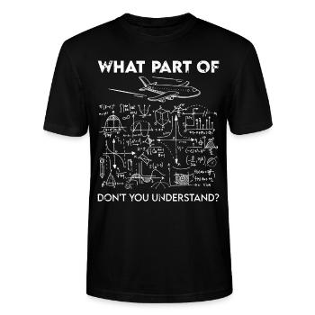 Funny math engineering gift - Stanley/Stella CRAFTER Unisex Organic T-Shirt - black - Front - Alina (178cm) & Michal (187cm)