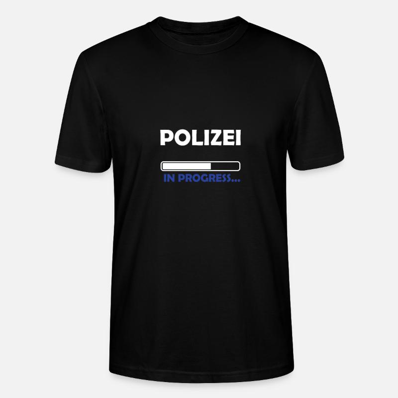 Polizei in progress - Stanley/Stella Unisex Bio-T-Shirt CRAFTER - Schwarz
