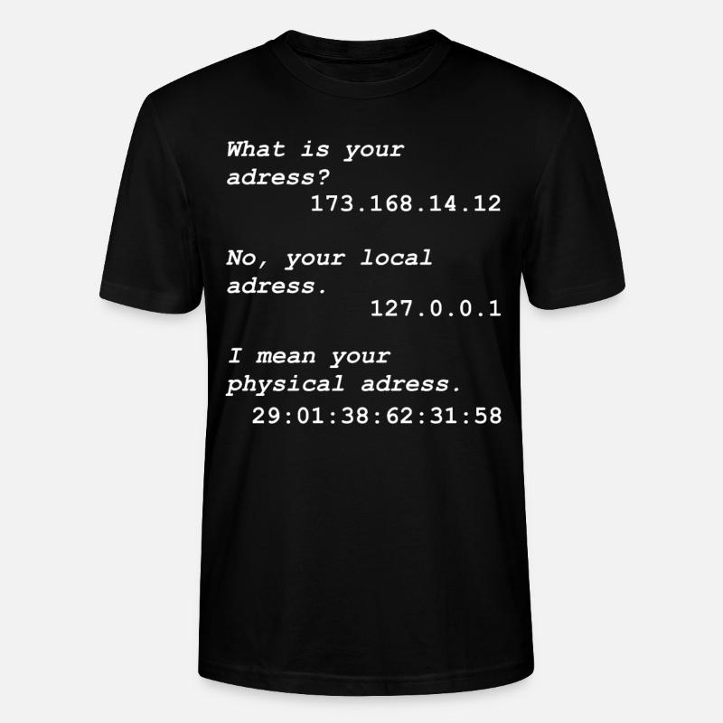Programmation Informaticien Informaticien - T-shirt bio CRAFTER Stanley Stella Unisexe - noir