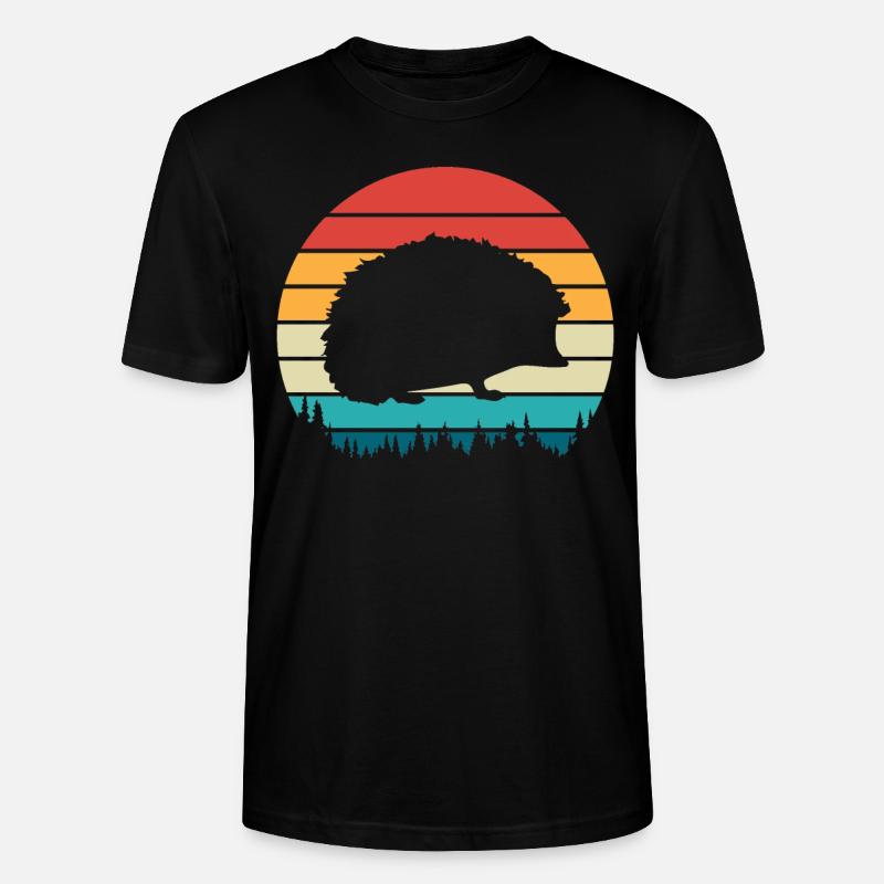 Igel - Stanley/Stella Unisex Bio-T-Shirt CRAFTER - Schwarz