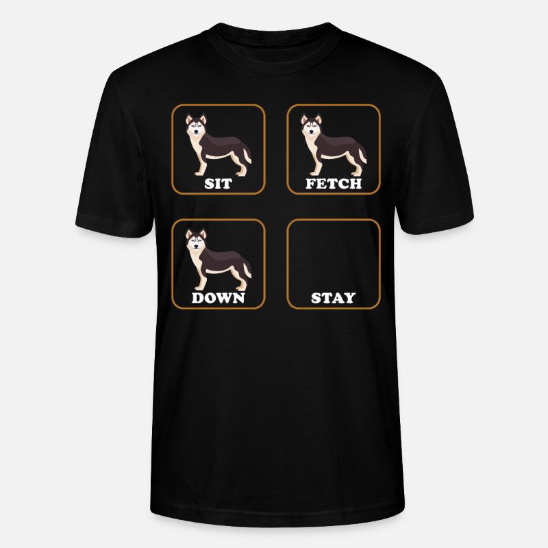 Huskyhund - Stanley/Stella Unisex Bio-T-Shirt CRAFTER - Schwarz