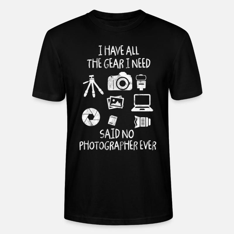 Fotograf - Stanley/Stella Unisex Bio-T-Shirt CRAFTER - Schwarz