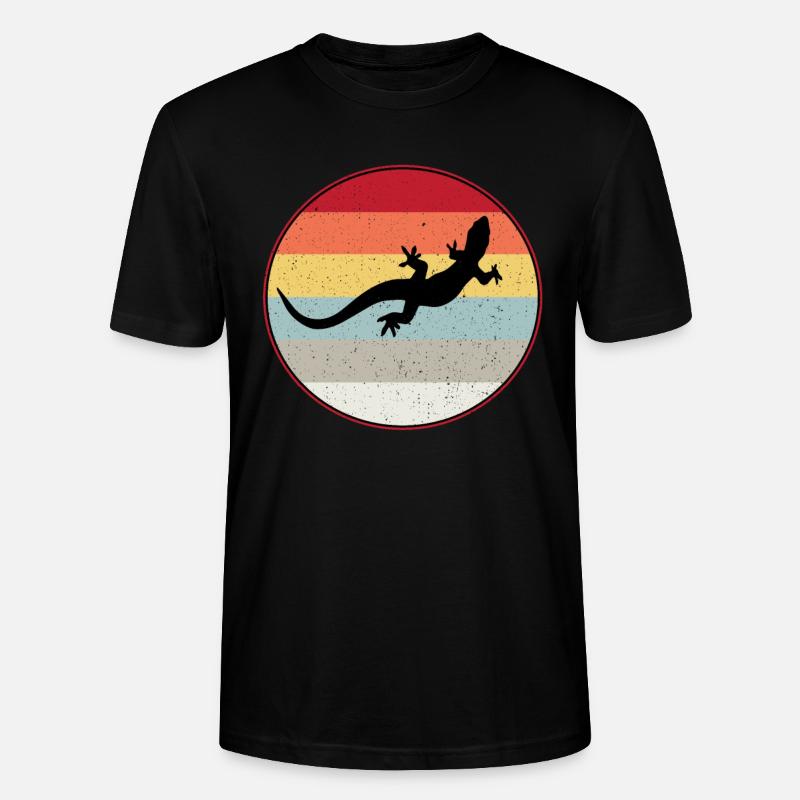 Eidechse - Stanley/Stella Unisex Bio-T-Shirt CRAFTER - Schwarz