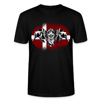 Hugin & Munin Odin Danemark - T-shirt bio CRAFTER Stanley Stella Unisexe - noir - Devant - Alina (178cm) & Michal (187cm)