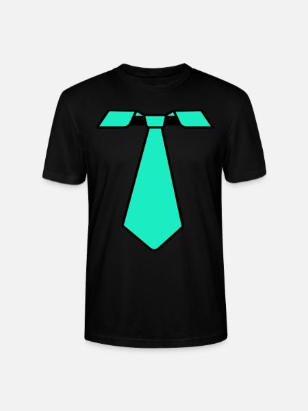 Karneval Fasching Krawatte - Stanley/Stella Unisex Bio-T-Shirt CRAFTER - Schwarz