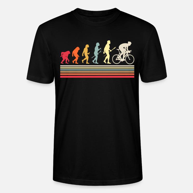 fahrrad evolution - Stanley/Stella Unisex Bio-T-Shirt CRAFTER - Schwarz