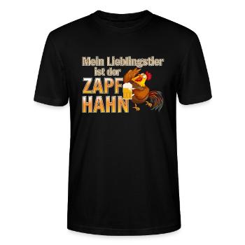 JGA Bier Beer Biersprüche Mythos Spruch Lustig - Stanley/Stella Unisex Bio-T-Shirt CRAFTER - Schwarz - Vorne - Alina (178cm) & Michal (187cm)