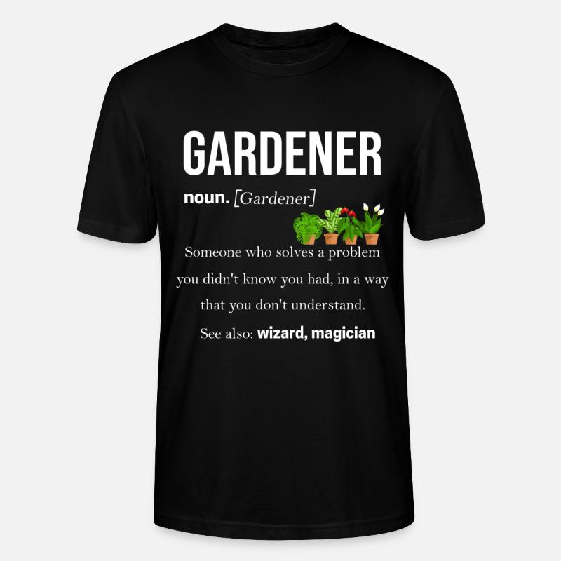 Gärtner - Stanley/Stella Unisex Bio-T-Shirt CRAFTER - Schwarz