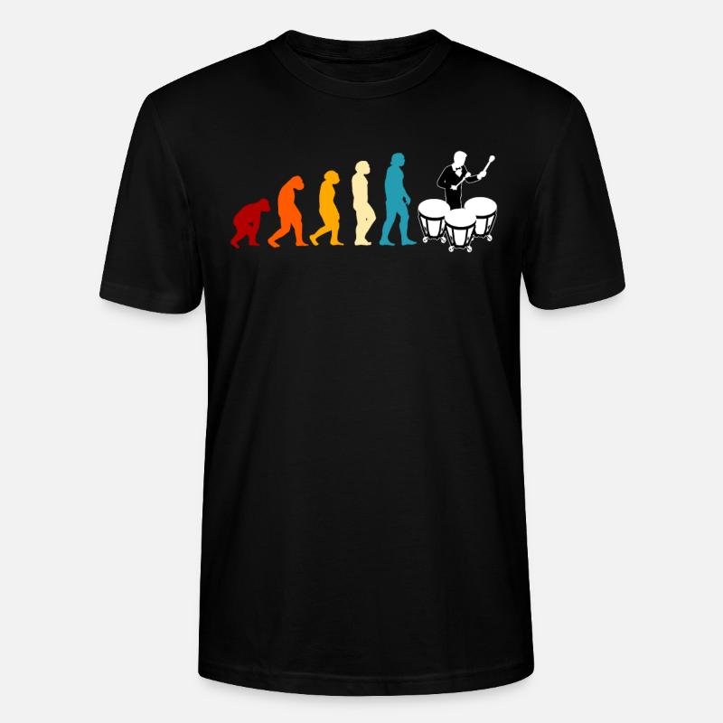 Timbale est une timbale d'évolution - T-shirt bio CRAFTER Stanley Stella Unisexe - noir