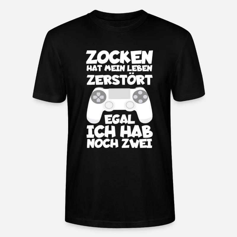Zocken - Stanley/Stella Unisex Bio-T-Shirt CRAFTER - Schwarz