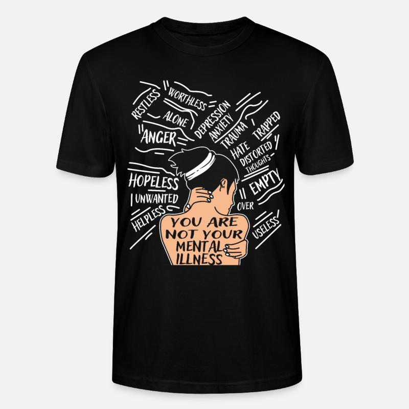 Depression - Stanley/Stella Unisex Bio-T-Shirt CRAFTER - Schwarz