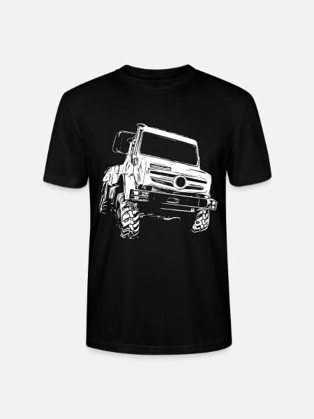 Unimog, veicolo commerciale, camion, Unimog 406, trattore - Maglietta unisex ecologica CRAFTER di Stanley/Stella - nero