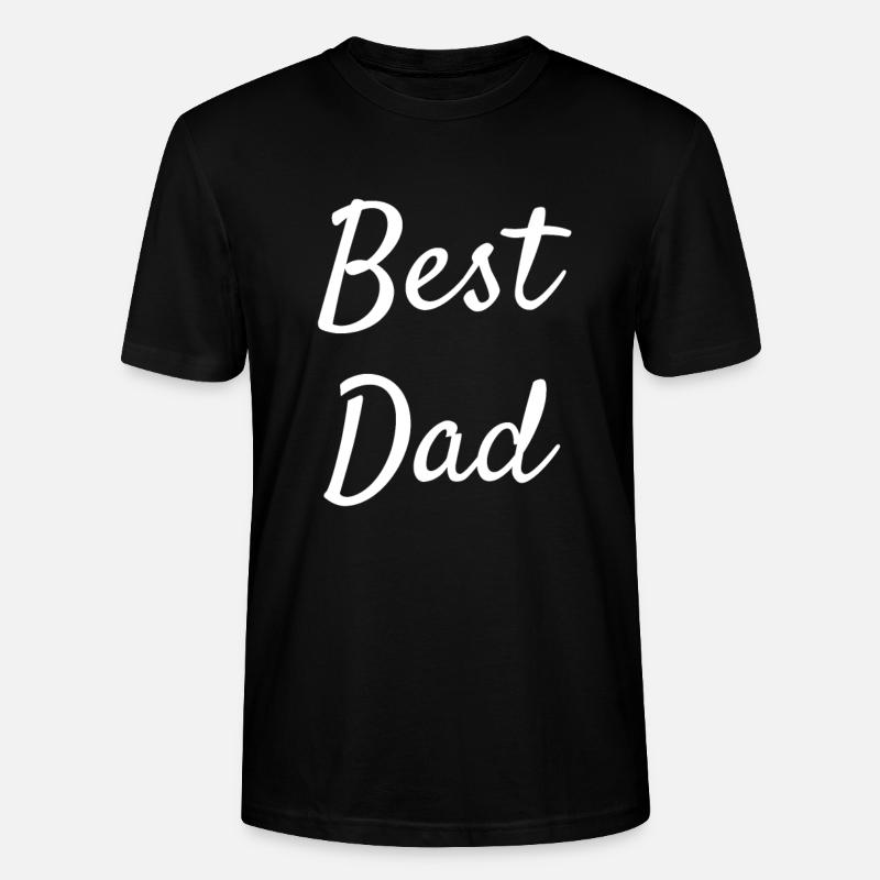 best dad - Stanley/Stella Unisex Bio-T-Shirt CRAFTER - Schwarz