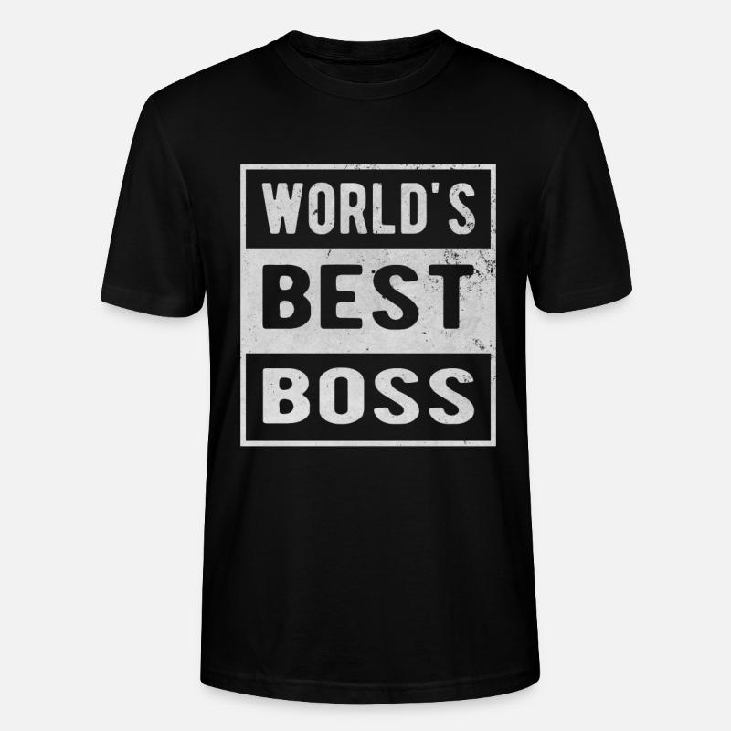 Worlds best boss - Stanley/Stella Unisex Bio-T-Shirt CRAFTER - Schwarz