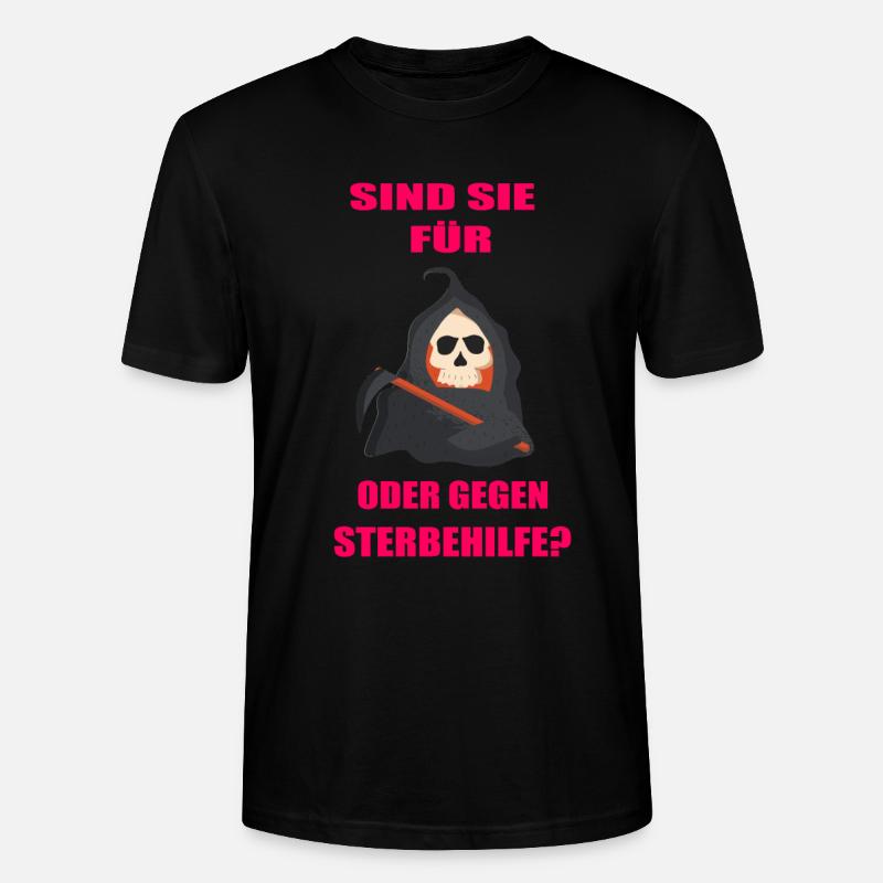Tod Sensenmann Sense Sterbehilfe - Stanley/Stella Unisex Bio-T-Shirt CRAFTER - Schwarz