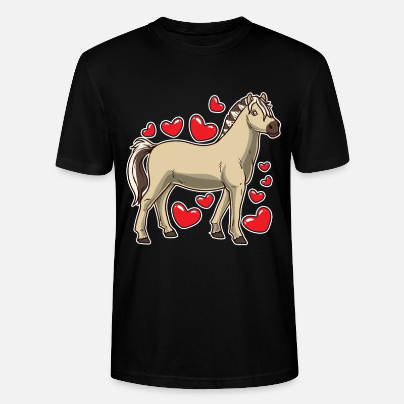 Fjordpferd Geschenk - Stanley/Stella Unisex Bio-T-Shirt CRAFTER - Schwarz