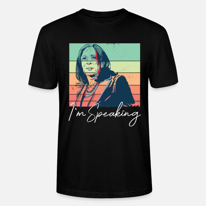 Kamala Harris I’m Speaking - T-shirt bio CRAFTER Stanley Stella Unisexe - noir