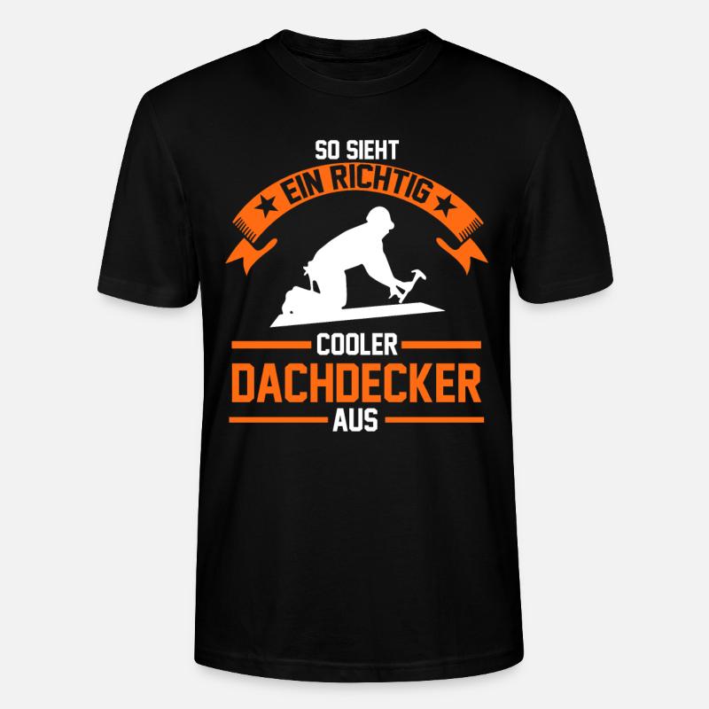Dachdecker Meister Geschenk - Stanley/Stella Unisex Bio-T-Shirt CRAFTER - Schwarz