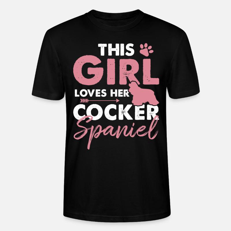 Cocker Spaniel - T-shirt bio CRAFTER Stanley Stella Unisexe - noir