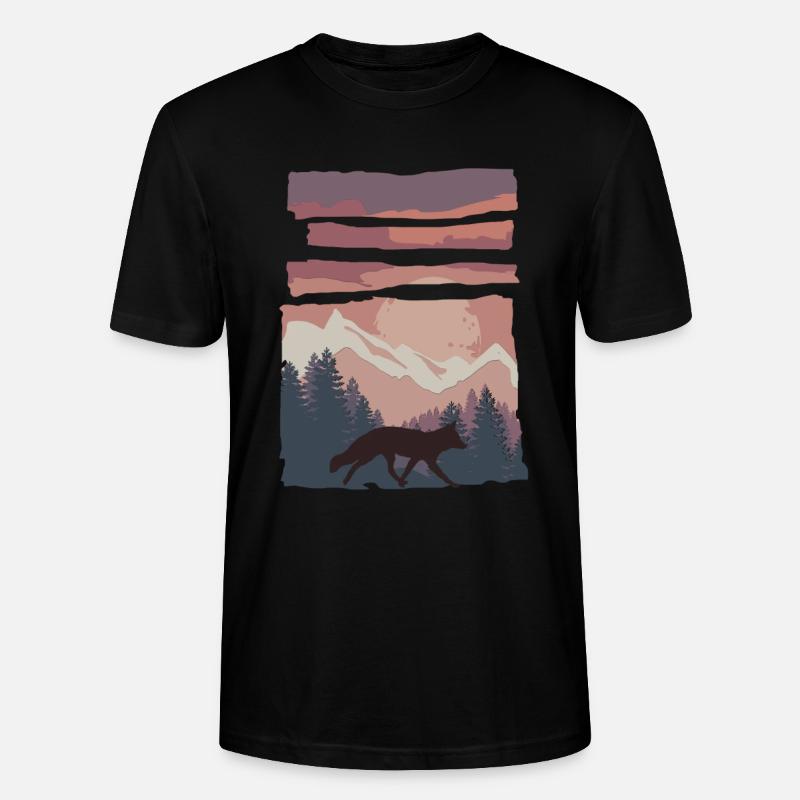 Fuchs Waldtier Cadeau - T-shirt bio CRAFTER Stanley Stella Unisexe - noir
