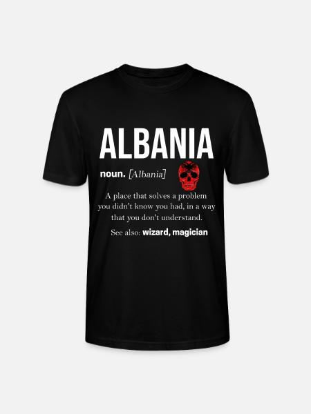 Albania - Stanley/Stella CRAFTER Unisex Organic T-Shirt - black