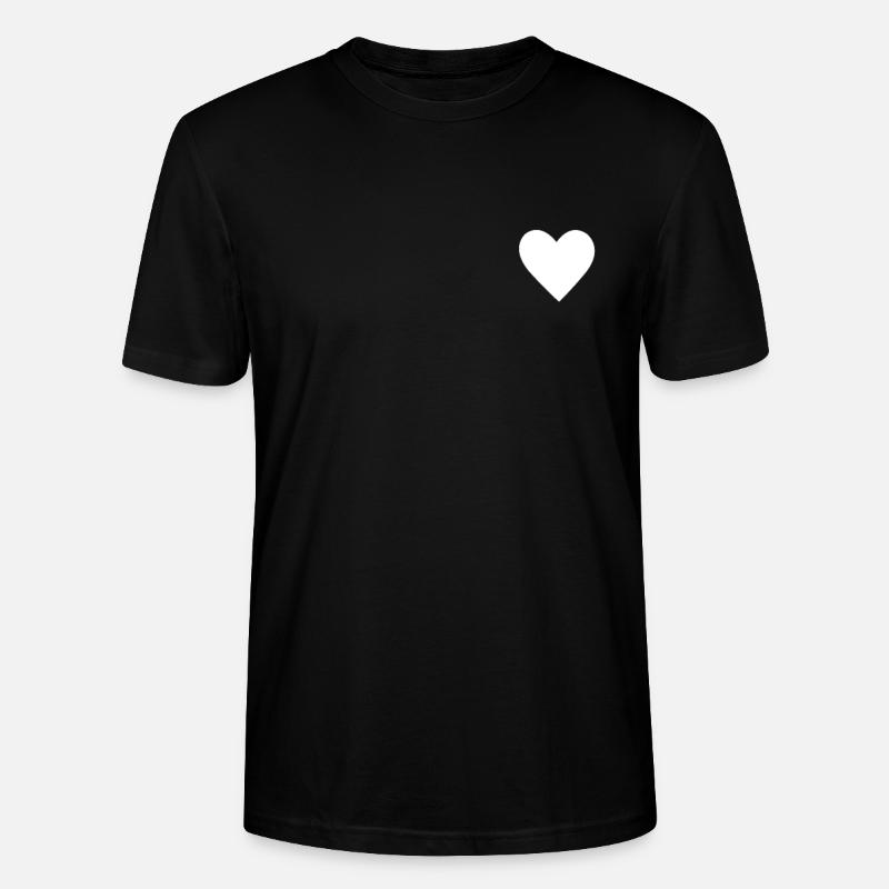 Herz Herzchen - Stanley/Stella Unisex Bio-T-Shirt CRAFTER - Schwarz