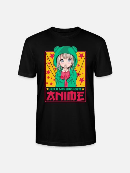 Nuttet anime kvinde -Kawaii Otaku Manga Anime - Stanley Stella CRAFTER unisex økologisk-T-shirt - sort