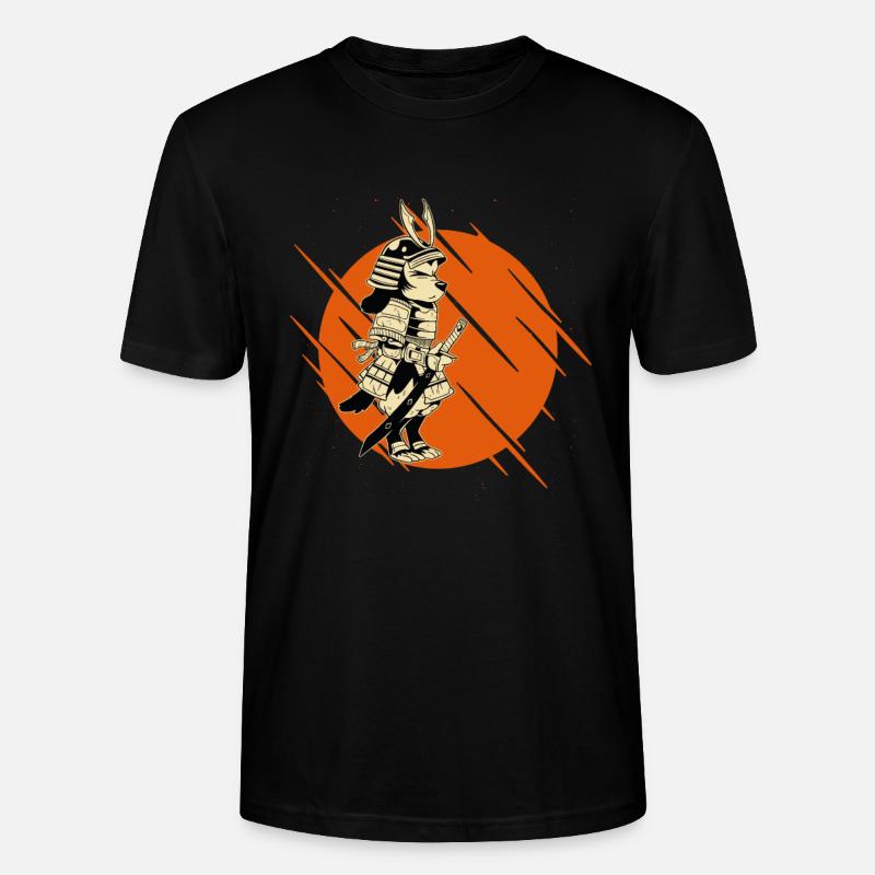 Samurai Hund Tier - Stanley/Stella Unisex Bio-T-Shirt CRAFTER - Schwarz