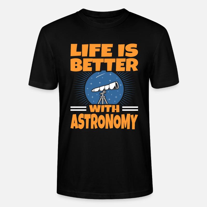 Astronomie - Stanley/Stella Unisex Bio-T-Shirt CRAFTER - Schwarz