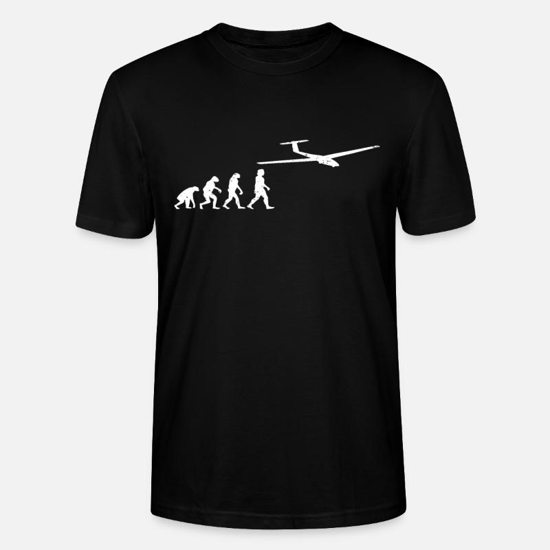 Gliding Glider Glider Evolution - Stanley/Stella CRAFTER Unisex Organic T-Shirt - black