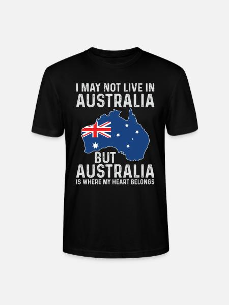 Australie drapeau de vacances Renard - T-shirt bio CRAFTER Stanley Stella Unisexe - noir