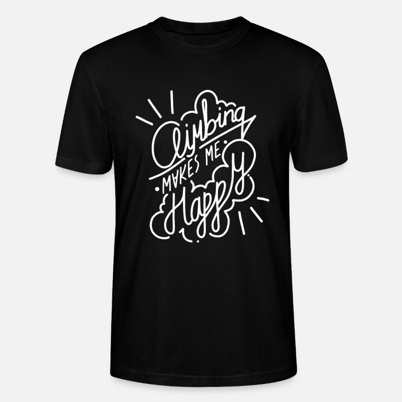 Climbing Klettern Eisklettern - Stanley/Stella Unisex Bio-T-Shirt CRAFTER - Schwarz