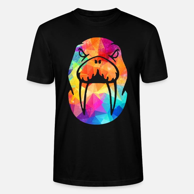 Walross - Stanley/Stella Unisex Bio-T-Shirt CRAFTER - Schwarz