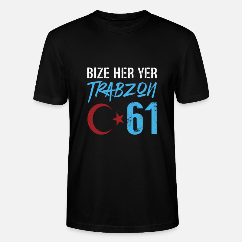 Bize her yer Trabzon - Stanley/Stella Unisex Bio-T-Shirt CRAFTER - Schwarz