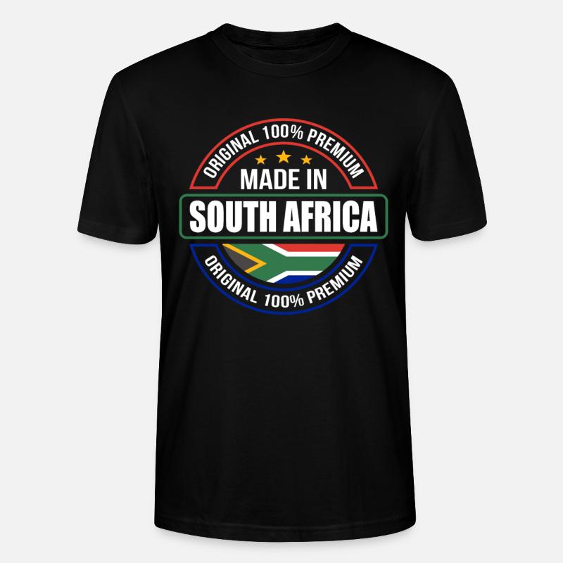 Afrique du Sud - T-shirt bio CRAFTER Stanley Stella Unisexe - noir