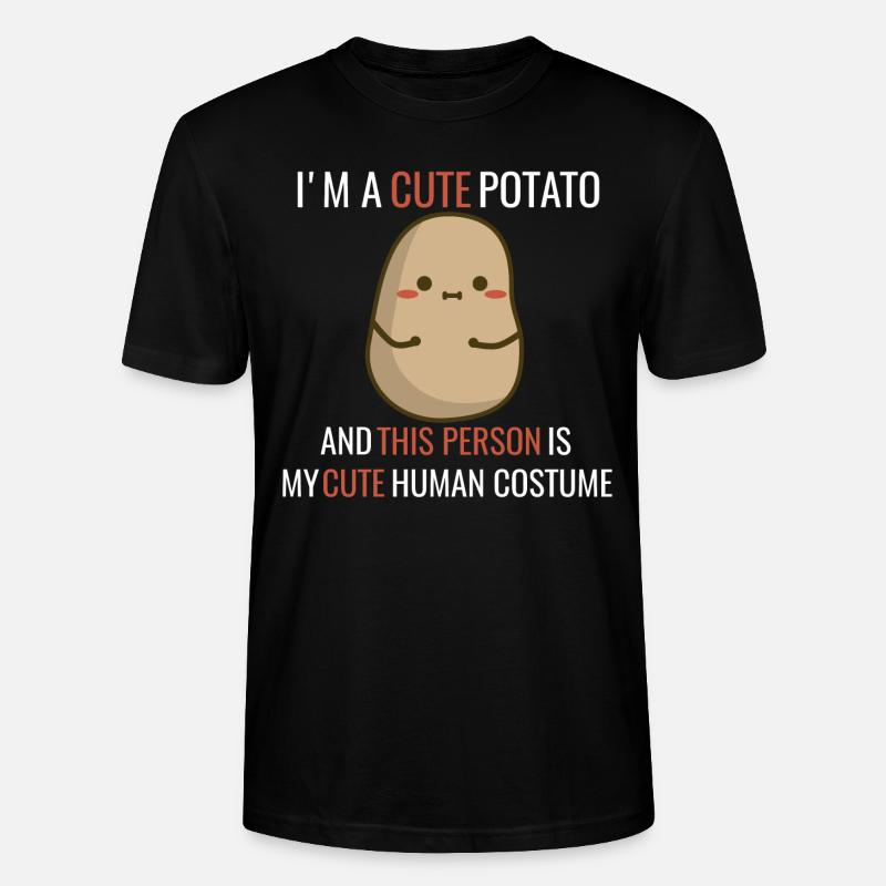 I’m a cute Potato - T-shirt bio CRAFTER Stanley Stella Unisexe - noir