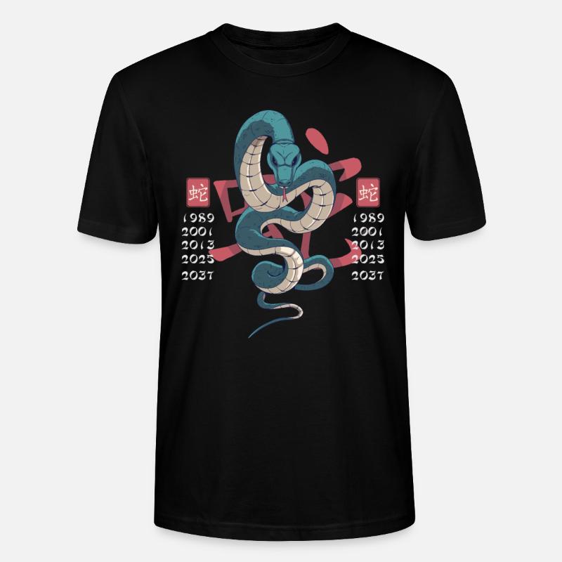 Année du serpent - T-shirt bio CRAFTER Stanley Stella Unisexe - noir