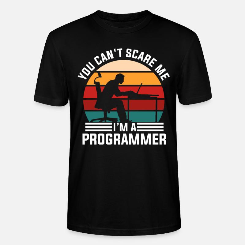 Programmeur rétro - T-shirt bio CRAFTER Stanley Stella Unisexe - noir