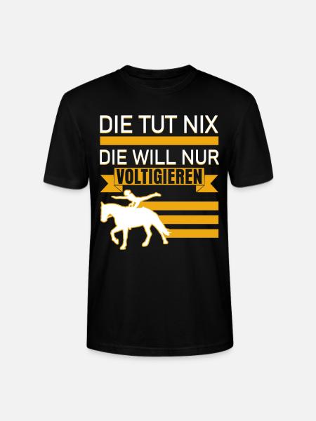 Voltigieren Voltigierer Spruch - Stanley/Stella Unisex Bio-T-Shirt CRAFTER - Schwarz