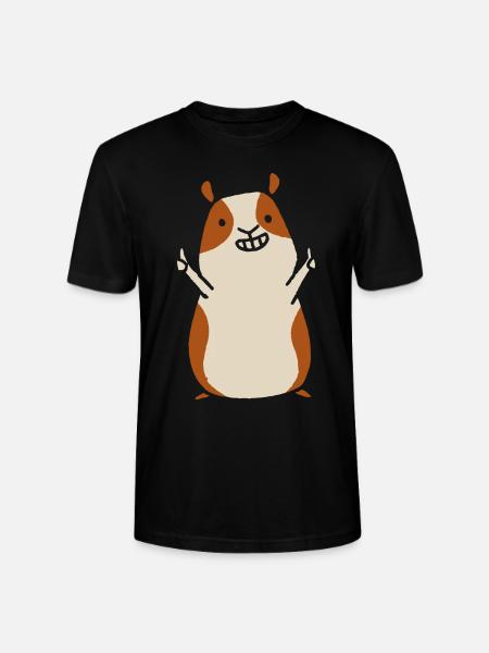 guinea pig - Stanley/Stella CRAFTER Unisex Organic T-Shirt - black