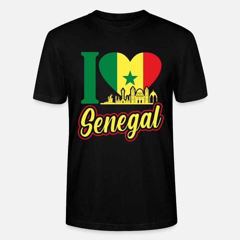 Senegal - Stanley/Stella Unisex Bio-T-Shirt CRAFTER - Schwarz
