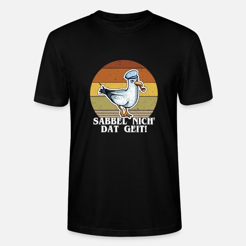 Sabbel nich, dat geit - Stanley/Stella Unisex Bio-T-Shirt CRAFTER - Schwarz