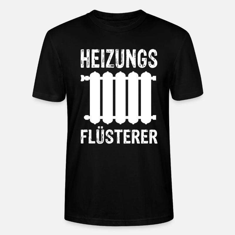Heizung Flüsterer - Stanley/Stella Unisex Bio-T-Shirt CRAFTER - Schwarz