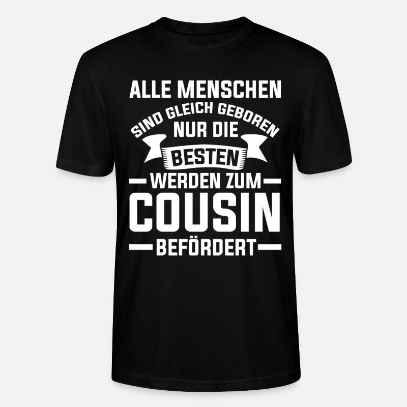 Bester Cousin - Stanley/Stella Unisex Bio-T-Shirt CRAFTER - Schwarz