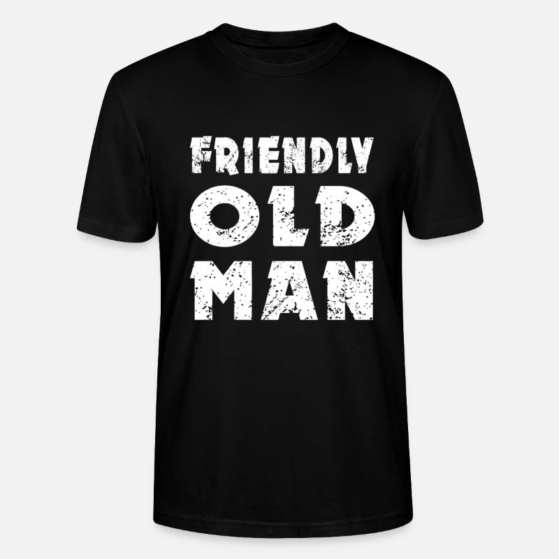 Friendly Old Man - T-shirt bio CRAFTER Stanley Stella Unisexe - noir